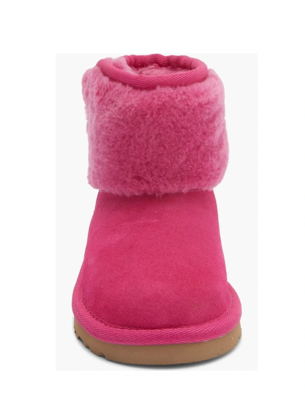 UGG Kids Classic Joan Luxury Winter Boot Dark Peony Pink Baby Girl Walker Size 6
